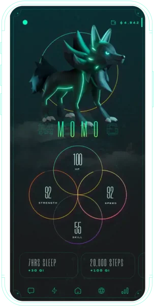 Obrázek Momo ze hry Genopets